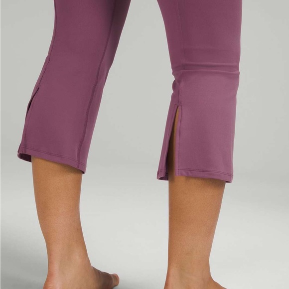Lululemon Flare High-Rise Crop 21" in Vintage Plum - Picture 2 of 7